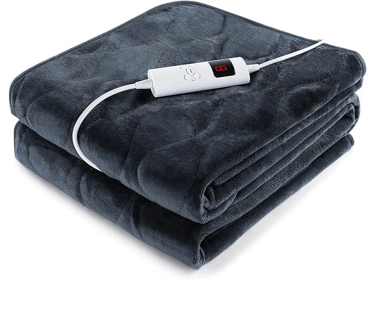 JMT-630090 Electric Heating Blanket 220V, Soft Flannel Fleece, 6 Heat Settings, Machine Washable, Multiple Sizes Available