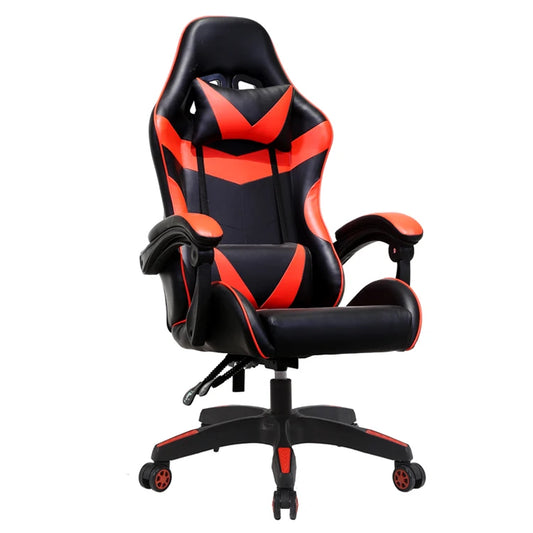 JMT-813450 Ergonomic White and Pink Gaming Chair with RGB Lighting and High-Quality Leather Finish