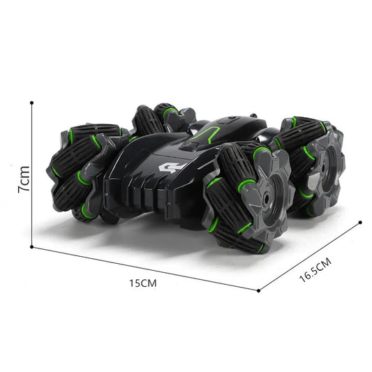 JMT-706890 Double-Sided RC Drift Stunt Car with Rotating Lights for Off-Road Climbing Fun