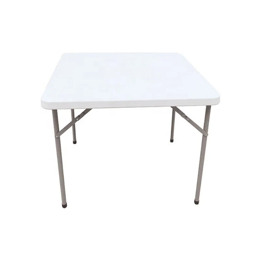 JMT-939914 Square HDPE Plastic Table for Outdoor Events, Weddings, Camping, and Picnics - 86CM