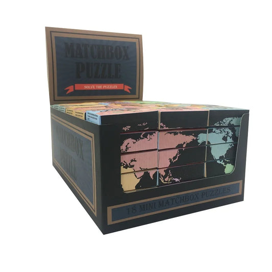 JMT-490186 Mini Wooden and Metal Brain Teaser Puzzle - 3D Educational Toy for Skill Development