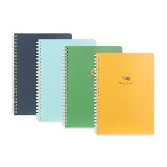 JMT-910922 Cute Animal Pattern A5 Soft Ring Spiral Bound Notebook with PP Cover