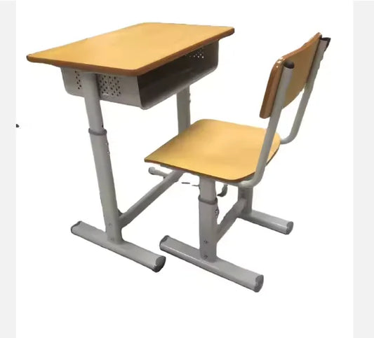 JMT-674122 Adjustable Plywood Classroom Desk and Chair Set for Primary School Students