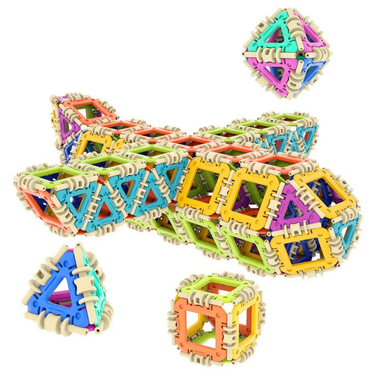 JMT-618954 Educational Jigsaw Puzzle Building Blocks for Kids - Creative Montessori Toy for Developing Intelligence