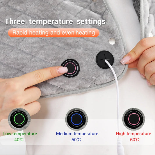 JMT-930954 Portable Heated Seat Cushion for Outdoor and Office Use, Cordless USB Battery-Powered Electric Heating Pad