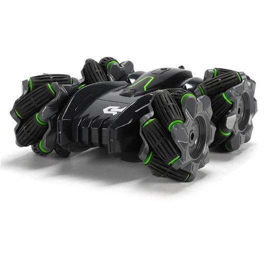 JMT-706890 Double-Sided RC Drift Stunt Car with Rotating Lights for Off-Road Climbing Fun