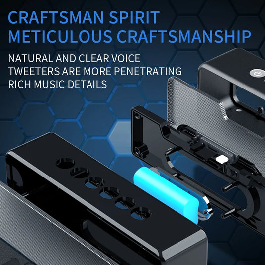 JMT-148938 Portable Wireless Speaker with IPX7 Waterproof Rating and 24 Hours Playtime, Dual 20W Bass Performance
