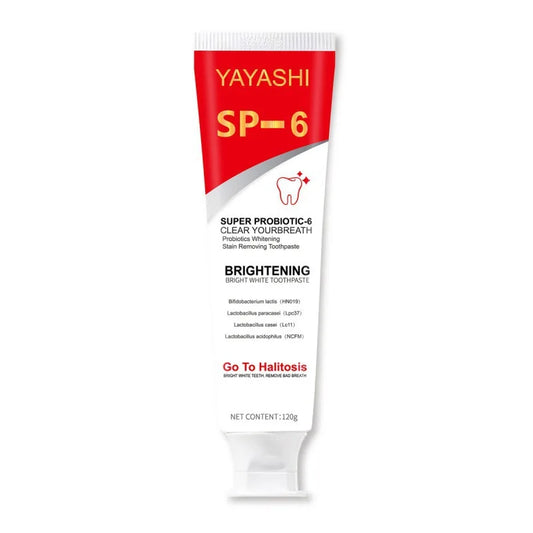 JMT-437386 Probiotic Whitening Toothpaste for Brightening, Gum Protection, and Fresh Breath
