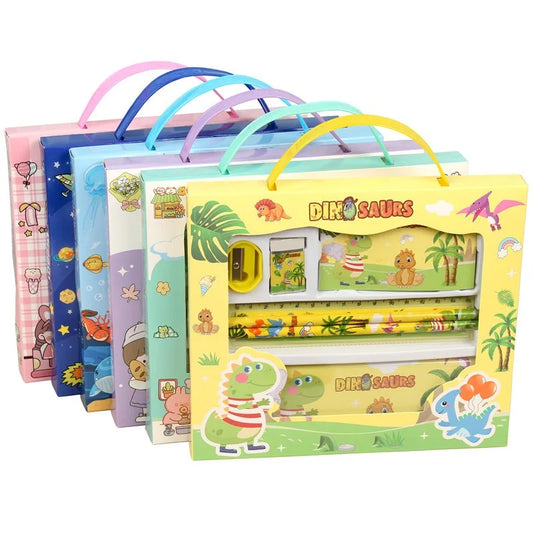 JMT-748874 Kawaii Children's Stationery Set - Six-Piece Hand Pencil Gift Box for School Use