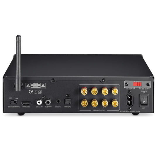 JMT-340298 5.1 Channel Home Theatre Bluetooth 5.0 AV Receiver 400W Power Amplifier with HD ARC, Optical and Coaxial Inputs