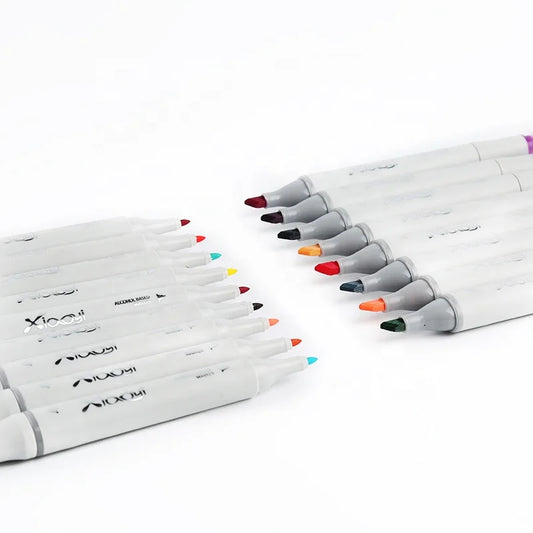 JMT-244042 168-Colour Dual-Head Alcohol-Based Art Markers for Creative Drawing and Illustration