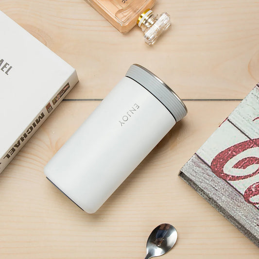 JMT-110410 Stainless Steel Double Wall Vacuum Insulated Travel Mug with Handle, 350ml