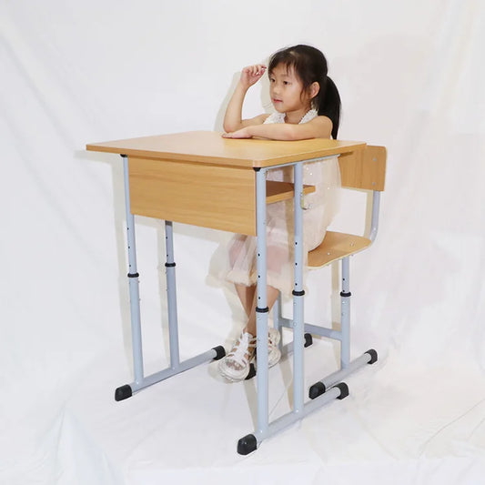 JMT-346442 Wooden Classroom Student Desk and Chair Set for Middle School