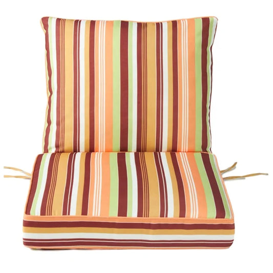 JMT-143370 Outdoor Deep Seat Cushion Set for Patio Furniture - 50 Water-Resistant Polyester Rectangular Cushions