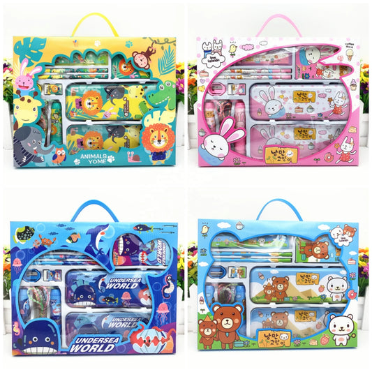 JMT-683338 Kawaii Cartoon Kids Stationery Set - Cute DIY Essentials for School Supplies
