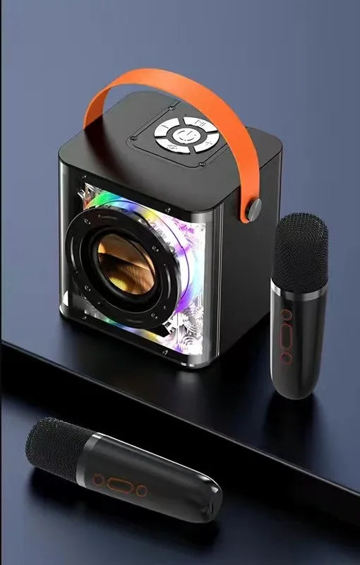 JMT-017866 Portable Bluetooth Karaoke Speaker with USB Connectivity and RGB LED Lights