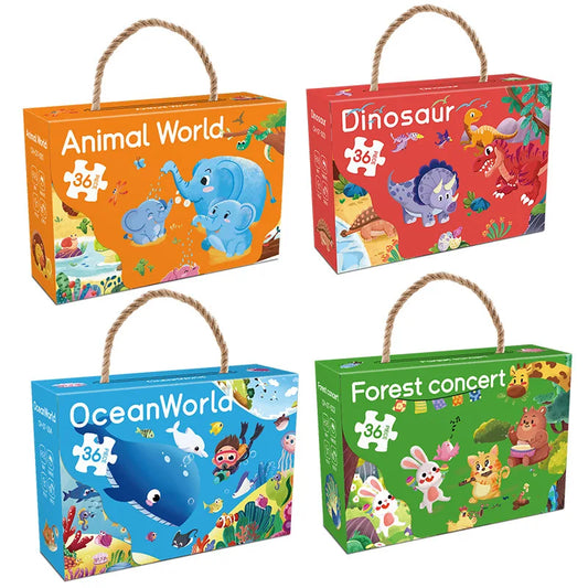 JMT-294730 Custom Round Cardboard Jigsaw Puzzles for Kids - Available in 48, 50, or 100 Pieces