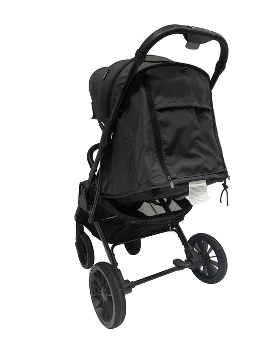 JMT-942602 Adjustable Baby Stroller with Foot Cover, Collapsible Sunshade and One-Foot Rear Brakes