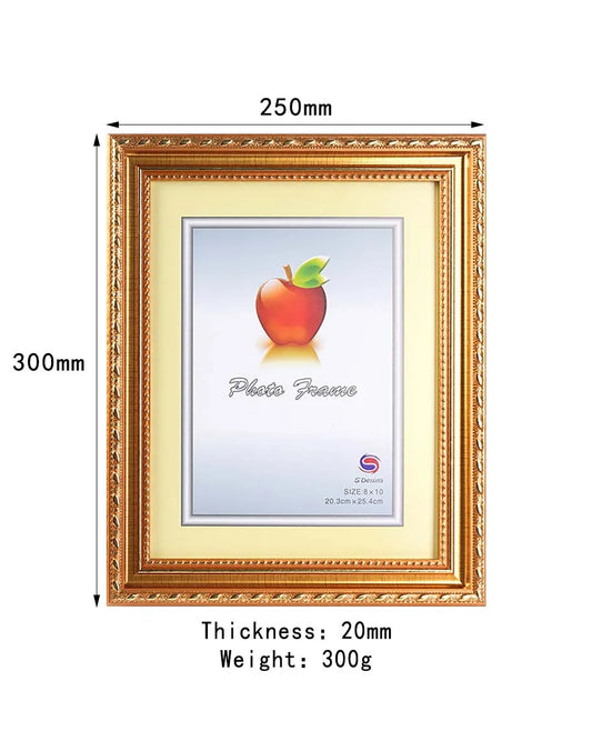 JMT-519114 Elegant Polystyrene Photo Frame for Family and Wedding Photos in Various Sizes (4x6, 5x7, 8x10, 4R, 5R, 6R, 8R, 10R, 11R, A4, 12x16, 12x18)