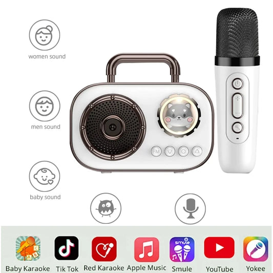 JMT-002058 Portable Mini Karaoke Speaker for Home and Outdoor Use – Wireless Family Singing Device