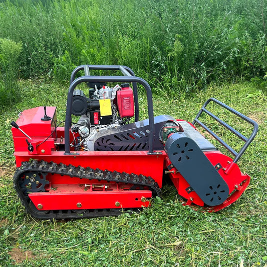 JMT-245130 Remote Control Mini Robotic Lawn Mower - Efficient Grass Cutter for All Terrain Usage