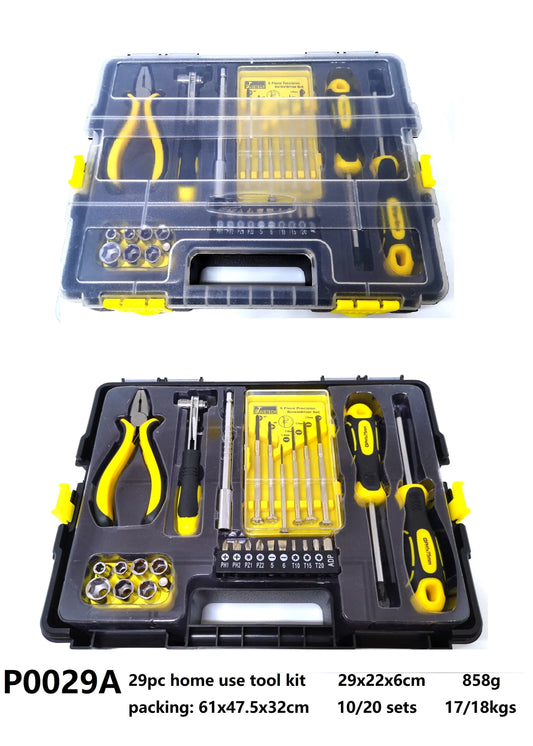 JMT-996810 29-Piece Home Tool Kit for DIY and Repairs, Portable and Versatile Tool Set