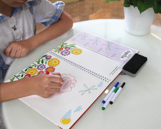 JMT-282058 Custom Spiral Bound Wipe Clean Board Book for Children's Learning