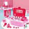 JMT-698826 3-in-1 Pretend Play Trolley Suitcase with Doctor and Makeup Toy Set for Girls