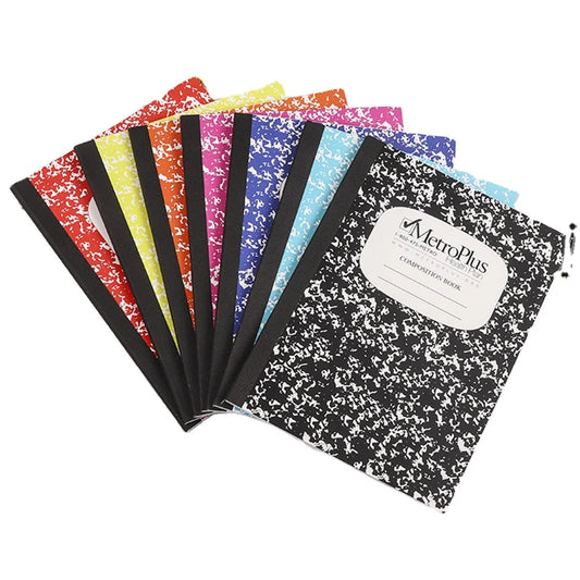 JMT-239242 Custom Printed A5 Academic Composition Notebook with 30 Pages of 80gsm Woodfree Ivory Paper