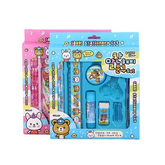 JMT-682186 Children's 10-Piece Creative Stationery Set for Primary School Students, Ideal Gift Box for Educational Supplies