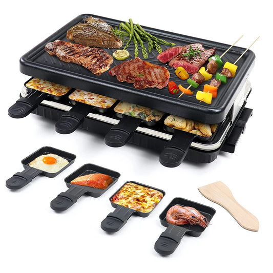 JMT-105994 Electric Smokeless Barbecue Grill, 1300W Indoor Chicken Roaster with Grilling Tray