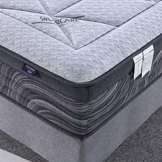 JMT-950474 Queen King Size Black Pocket Spring Mattress with Soft Cooling Foam Top Layer for Hotels