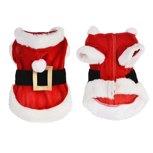 JMT-000010 Festive Dog Christmas Costume in Various Sizes: XS, S, M, L, XL