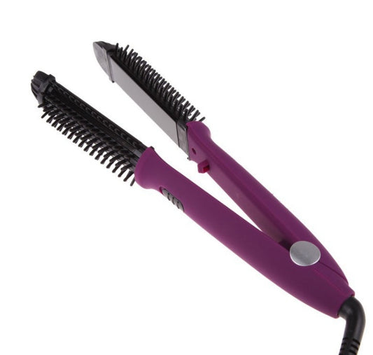 JMT-000074 4 in 1 Hair Curler and Straightener with Electric Coil Comb, 60W ABS, PP, PC, Aluminum, Nylon