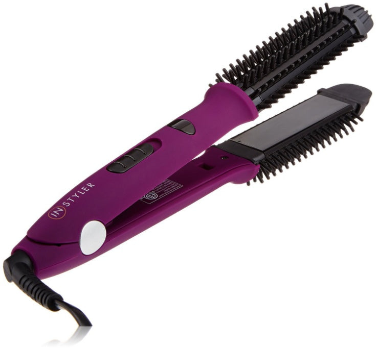 JMT-000074 4 in 1 Hair Curler and Straightener with Electric Coil Comb, 60W ABS, PP, PC, Aluminum, Nylon