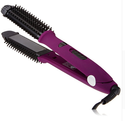 JMT-000074 4 in 1 Hair Curler and Straightener with Electric Coil Comb, 60W ABS, PP, PC, Aluminum, Nylon