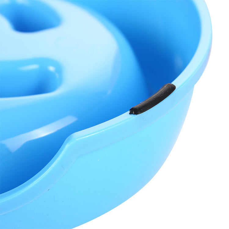 JMT-000266 Anti-Choking Slow Food Bowl for Pets – Non-Slip Melamine Design in Multiple Colors