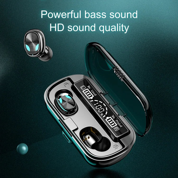 JMT-000266 X8 TWS Wireless Earphones with BT 5.1, Waterproof In-ear Design, Hifi Bass Sound, Touch Control and LED Display