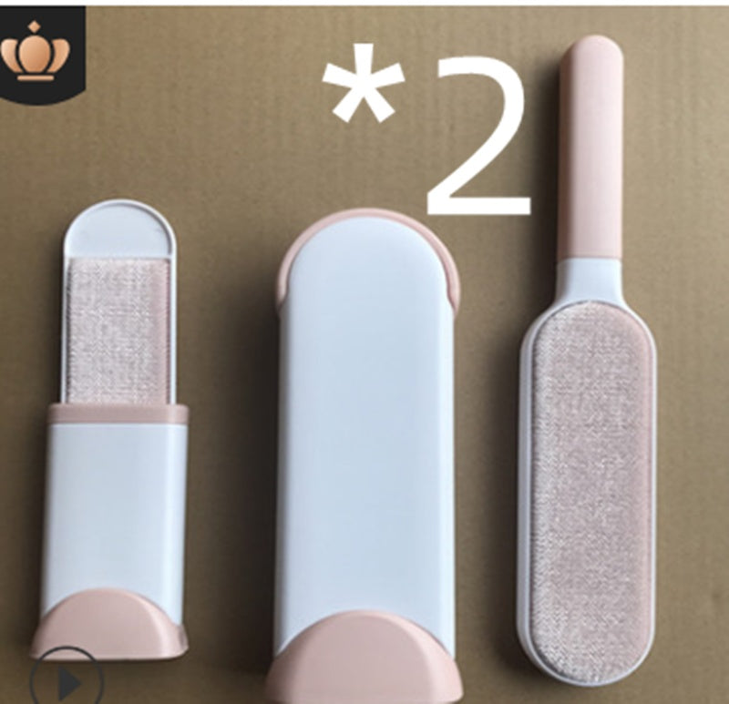 JMT-000330 Double-Sided Self-Cleaning Pet Hair Removal Comb and Upholstery Lint Brush