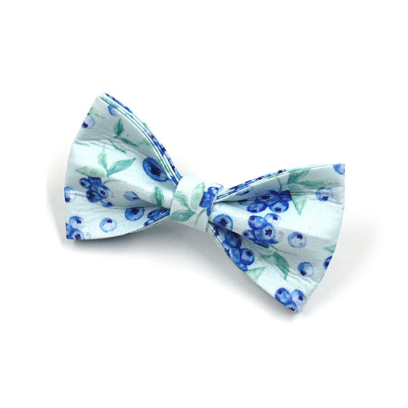 JMT-000586 Blueberry Print Pet Harness and Leash Set - Comfortable Polyester Design for Small to Extra Large Pets