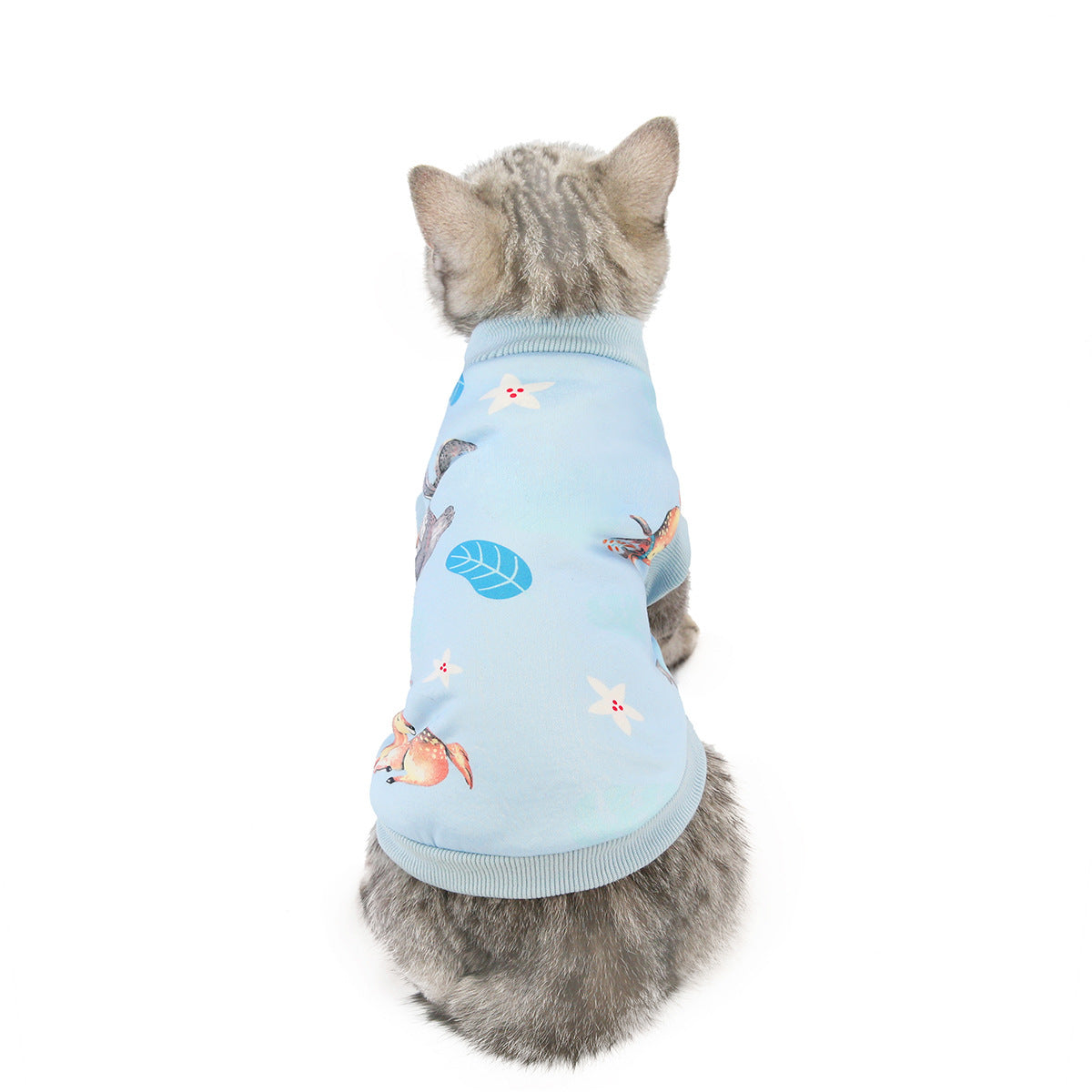 JMT-000714 Cozy Pet Clothes for Autumn and Winter - Stylish Dinosaur and Deer Designs in Various Colors
