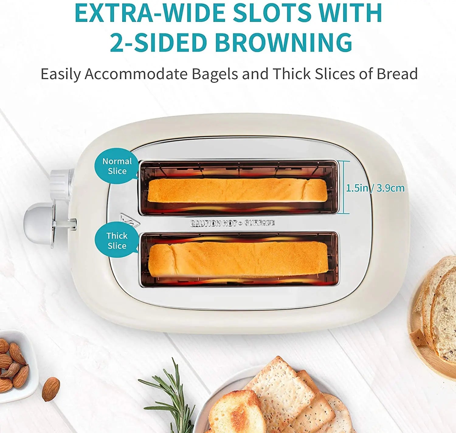 JMT-000906 Retro Stainless Steel Electric 2 Slice Toaster Oven with Grill Function