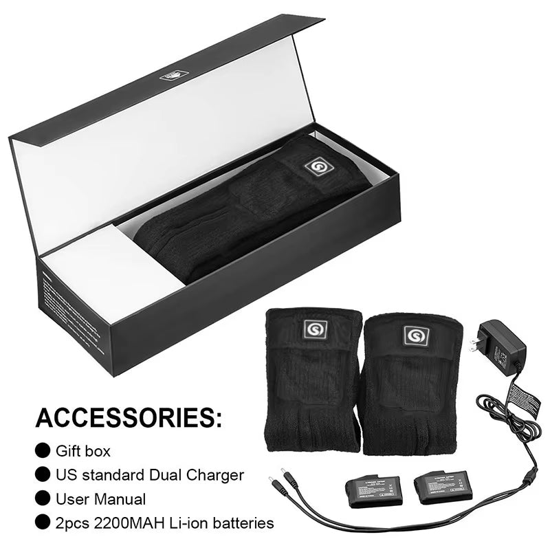 JMT-000970 Men's Electric Heating Socks with Far Infrared Fiber and Anti-Slip Design, Cotton-Spandex Blend