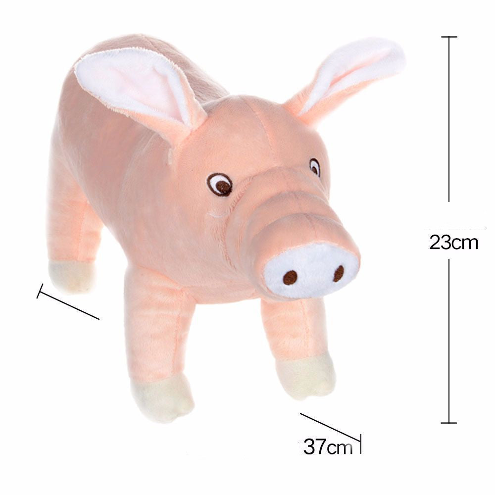 JMT-001226 Soft Plush Pig Toy for Dogs – Bite-Resistant Molar Chew Toy, 37x23CM