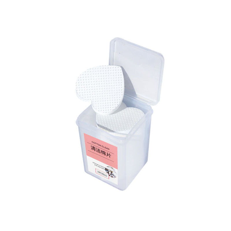 JMT-001546 Heart-Shaped Cotton Wipe Sheets for Gentle Nail Polish Removal - 200 Pieces per Box