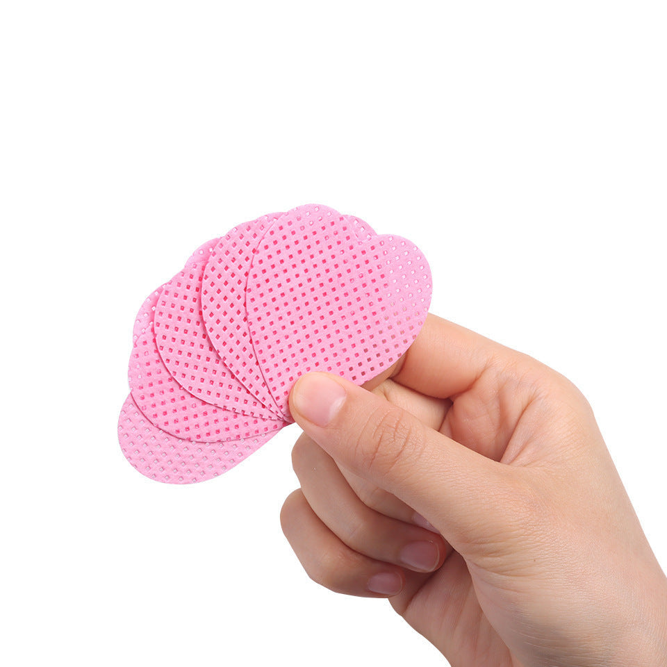 JMT-001546 Heart-Shaped Cotton Wipe Sheets for Gentle Nail Polish Removal - 200 Pieces per Box