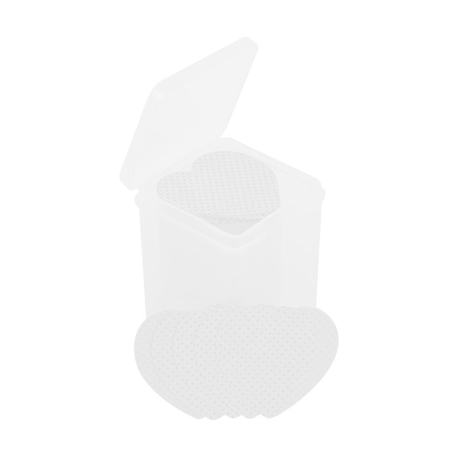 JMT-001546 Heart-Shaped Cotton Wipe Sheets for Gentle Nail Polish Removal - 200 Pieces per Box