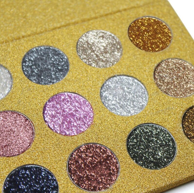 JMT-001674 12 Colors Rainbow Pearl Glitter Eyeshadow Palette - Bright and Shimmering Makeup Collection