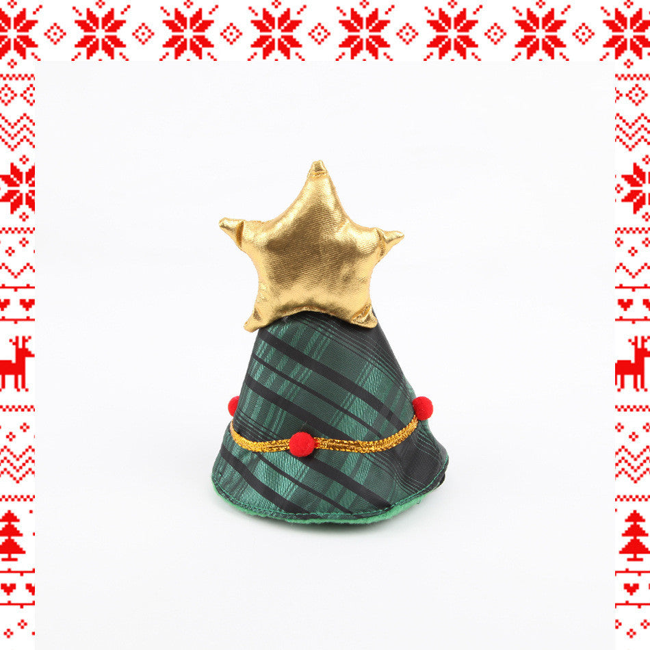 JMT-001866 Christmas-Themed Cat Cape and Star Hat Costume for Pets - Small Size, Cloth Material