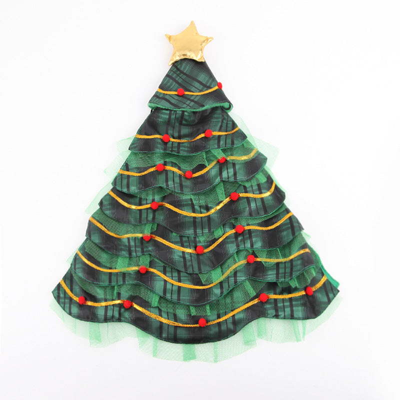 JMT-001866 Christmas-Themed Cat Cape and Star Hat Costume for Pets - Small Size, Cloth Material